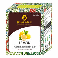 Passion Indulge Handmade Bath Bar Soap Lemon Pack of 3