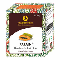 Passion Indulge Handmade Bath Bar Soap Papain Pack of 3