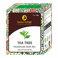 Passion Indulge Handmade Bath Bar Soap Tea Tree Pack of 3