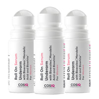 CosIQ Brightening Underarm Roll On Serum for Women, 40ml (Pack of 3)