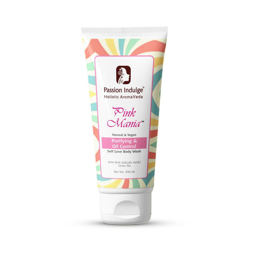 Passion Indulge Pink Mania AHA BHA Purifying & Oil Control Body Wash 200 ml