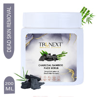 Trunext Charcoal Bamboo Face Scrub 200 ml
