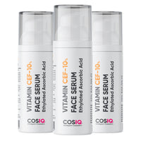 CosIQ Vitamin CEF-10% Glow Boost Face Serum, 30ml (Pack of 3)