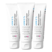 CosIQ CPM 2% Ceramides with Peptides Moisturizer for Intense Moisturizing and Skin Strengthening, 100ml (Pack of 3)
