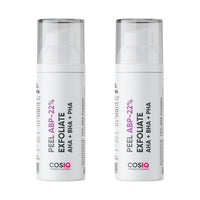 CosIQ ABP 22% Regular Use Exfoliating Peel AHA 15% | PHA 5% | BHA 2% Peeling Solution, 30ml (Pack of 2)