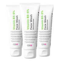 CosIQ Vitamin B3-5% Niacinamide Face Wash, 100ml (Pack of 3)