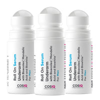 CosIQ Brightening Underarm Roll On Serum for Men, 40ml (Pack of 3)