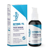 BAKE 1% Retinol Serum with 2% Multi Peptides for Anti Aging, Skin Rejuvenation-30ml