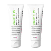 CosIQ Vitamin C-5% Brightening and Glow Face Wash, 100ml (Pack of 2)