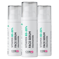 CosIQ Niacinamide Vitamin B3-20% Face Serum, 30ml (Pack of 3)