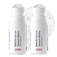 CosIQ Stretch Mark Removal Roll-On Serum 80ml, with Striover, Scar Removal, Uneven Skin Tone, All Skin Types, 60 Days Pack