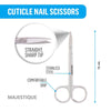 Majestique Cuticle Trimmer Straight Tip Scissors 1 Piece