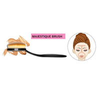 Majestique Oval Face Makeup Brush 1 Piece