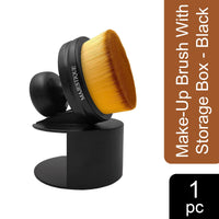 Majestique Flat Round Shaped Foundation Blender Brush Black 1 Piece