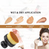 Majestique Flat Round Shaped Foundation Blender Brush Black 1 Piece
