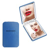 Majestique Leatherette Texture Compact Hand Mirror Assorted 1 Piece