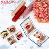 Majestique Leatherette Texture Compact Hand Mirror Assorted 1 Piece