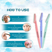 Majestique Eyebrow Razor Shaper & Trimmer 3 Pieces