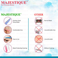 Majestique Eyebrow Razor Shaper & Trimmer 3 Pieces