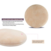 Majestique Cotton Powder Puffs Round Assorted 1 Piece
