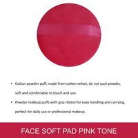 Majestique Powder Puff Face Soft Pad Pink Tone 1 Piece