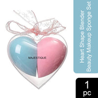 Majestique Heart Shape Blender Beauty Makeup Sponge Set 2 Pieces