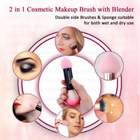 Majestique 2 In 1 Brush & Sponge Makeup Blender 1 Piece