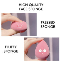 Majestique Beauty Blender Sponge With Holder Case Assorted 1 Piece