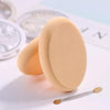 Majestique Flat Oval Makeup Sponge With Dual Side Sponge Stick 1 Piece