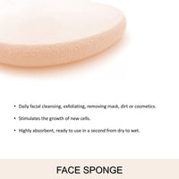 Majestique Flat Oval Makeup Sponge With Dual Side Sponge Stick 1 Piece