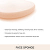 Majestique Flat Oval Makeup Sponge With Dual Side Sponge Stick 1 Piece
