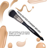 Majestique Highlighter Powder Brush Soft Dense Synthetic Bristles 1 Piece