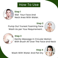Trunext Tea Tree Foaming Face Wash With Brush 150 ml