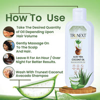 Trunext Natural Aloe Vera & Coconut Hair Oil With Natural Herb Extracts 200 ml
