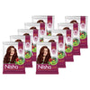 Nisha Henna Based Hair Colour Natural Brown 25 g x 10 Packs