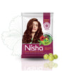 Nisha Henna Based Hair Colour Natural Brown 25 g x 10 Packs
