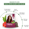 Nisha Henna Based Hair Colour Natural Brown 25 g x 10 Packs