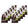 Nisha Henna Based Hair Colour Original Black 25 g x 10 Packs