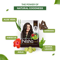 Nisha Henna Based Hair Colour Original Black 25 g x 10 Packs