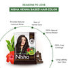 Nisha Henna Based Hair Colour Original Black 25 g x 10 Packs
