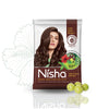 Nisha Henna Based Hair Colour Dark Brown 25 g x 10 Packs