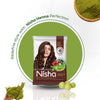 Nisha Henna Based Hair Colour Dark Brown 25 g x 10 Packs