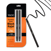 VLCC Smokey Eyes Kajal - Black 0.7 gm Pack of 2