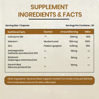 Vladoâ€™s Himalayan Organics Coenzyme Q10 | CoQ10 Supplement 300mg 30 Capsules