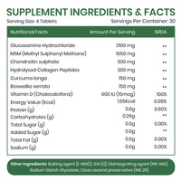 Vlado’s Himalayan Organics Glucosamine Chondroitin MSM Tablets | Cartilage & Joint Support Supplement | Glucosamine for Joint Relieves Pain and Stiffness | Added Collagen peptides, Curcuma, Vitamin D & Boswellia - Pure Veg Formula - 120 Vegetarian Tablets