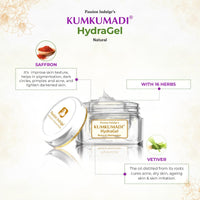 Passion Indulge Kumkumadi HydraGel Moisturizer SPF 15 For glowing skin 50 gm