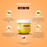 Passion Indulge Natural Papain D10 Face Scrub 200 gm