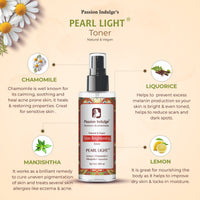 Passion Indulge Pearl Light Toner for Skin Lightening and Spot Reduction 100 ml