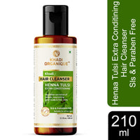 Khadi Organique Henna Tulsi Extra Conditioning Hair Cleanser