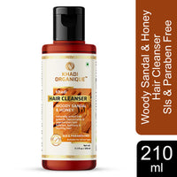 Khadi Organique Woody Sandal & Honey Hair Cleanser